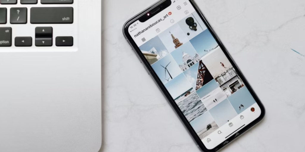 Main displayed on the Instagram app