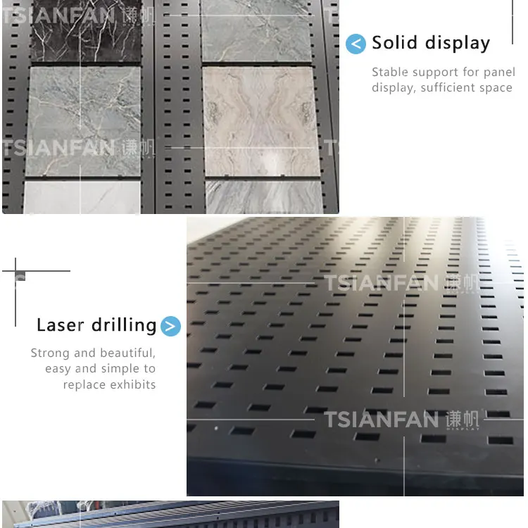 Sample Folder For Quartz Stone And Granite Punching Plate Door Mat Rack Double Sided Over Tiletack Tile Display Accessory