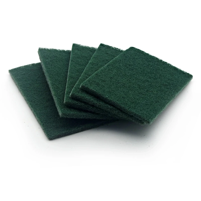 Kitchen  heavy duty cleaning pad abrasive nylon green scouring pad sheets Durable  Cleaning sponge Scourer for Washing Dish
