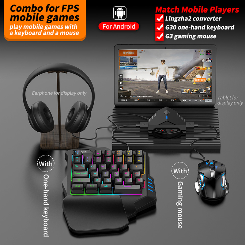 Адаптер для всех мобильных игр PUBG, конвертер клавиатуры и мыши для Android