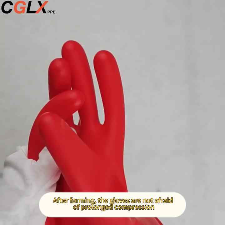 CGLX PPE Bicolor Class 00 Electrician Low Voltage Insulating Gloves for ...