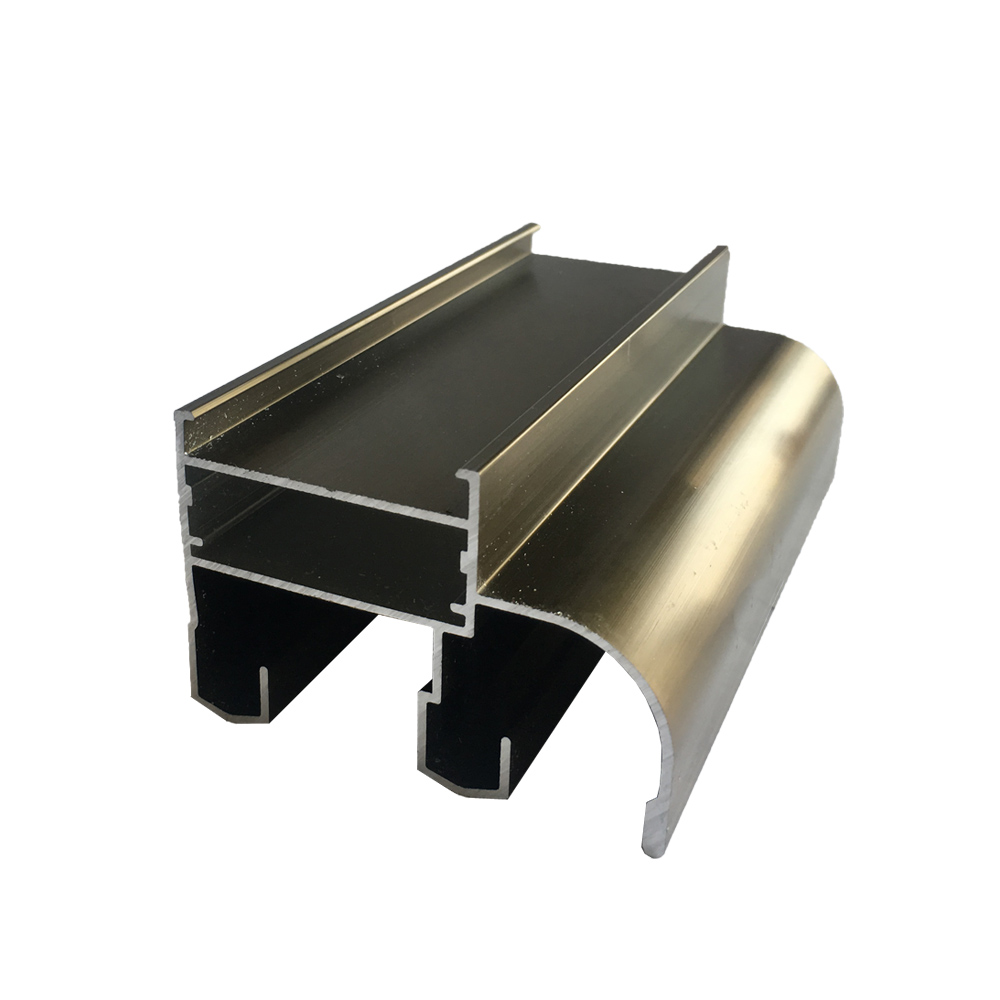 Trilho de alumínio Perfil 6063 T5 Cor Bronze Mercado de Janelas E Portas de Perfil Para Congo