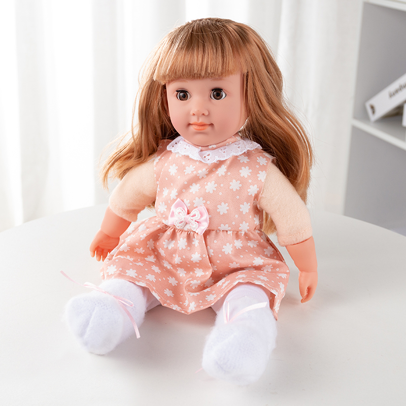 ODM 2020 новый стиль 15 дюймов виниловый хлопок милая девочка живая девочка кукла для детей Новорожденные детские куклы