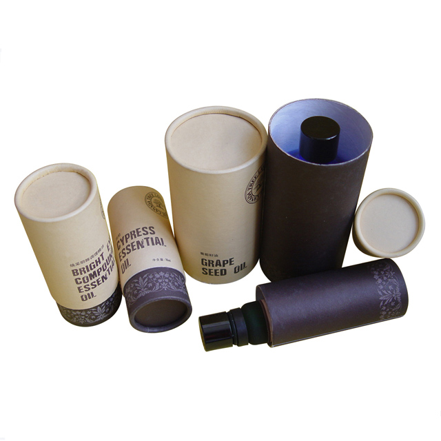 Упаковка в бумажную трубку для бутылки с эфирным маслом 10 мл, 30 мл, 50 мл или бутылки с пипеткой