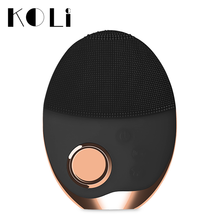 2019 new Silicone Waterproof Facial Electric Cleanser Face cleansing brush