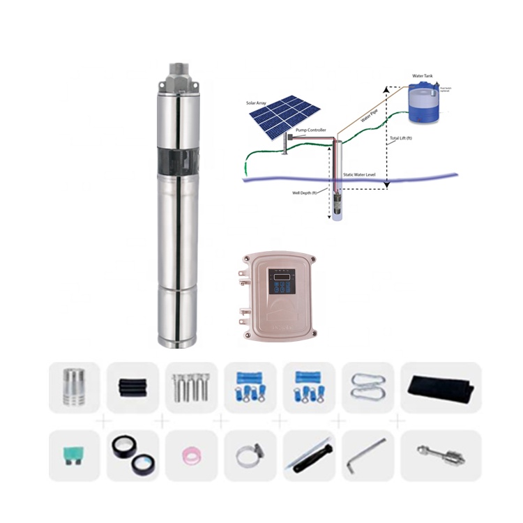 180 Ватт Портативный dc Солнечный водяной насос солнечная система воды