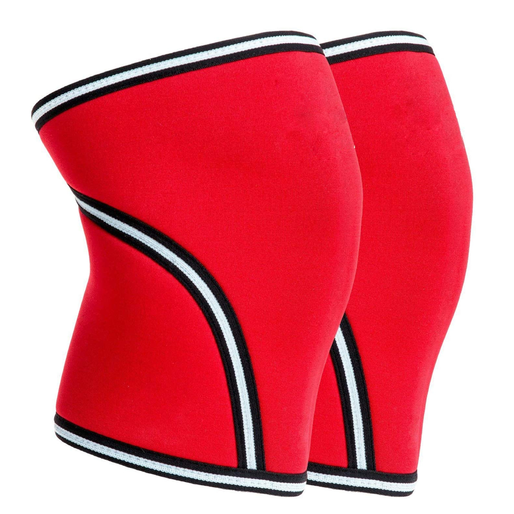 Неопреновые компрессионные коленные рукава 7 мм для фитнеса, тренажерного зала, спорта, сильной тяжелой атлетики