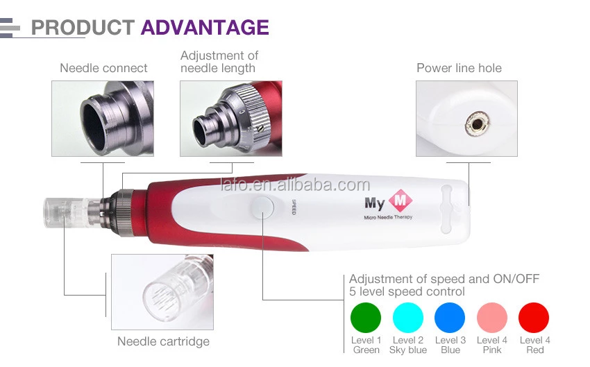 electric derma pen N2 dr derma pen stainless steel micro needle