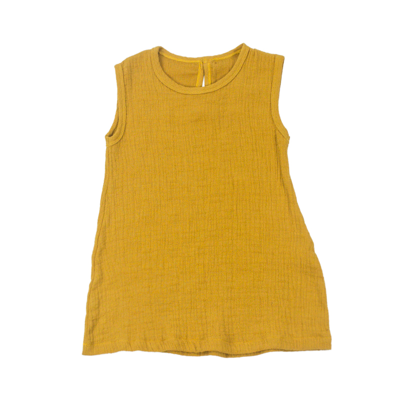 Бесплатный логотип в повседневном стиле муслин Блуза Топ жилет мягкая плотная Новинка для новорожденных; Одежда для малышей; Одежда в стиле унисекс