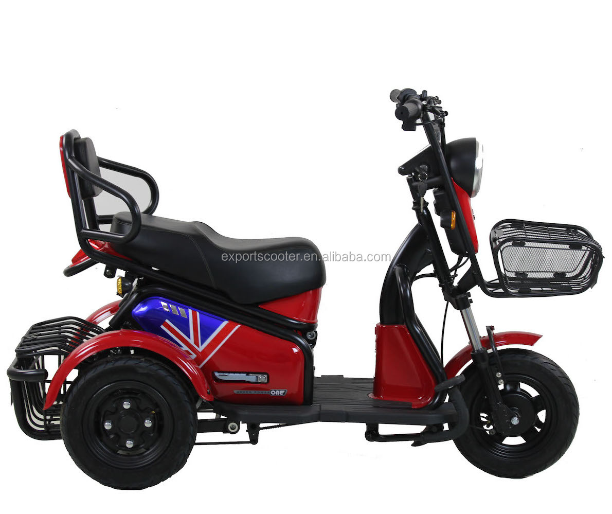 500w 48 v/60 v 机动三轮车 3 轮电动滑板车适用于老年城市三轮车