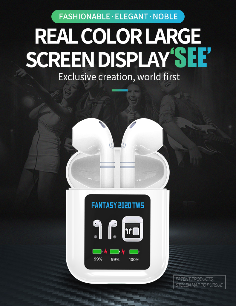 Best BT earphone earbud Fantasy 2020 wireless headphones BT earphone touch wireless earbuds with charging case