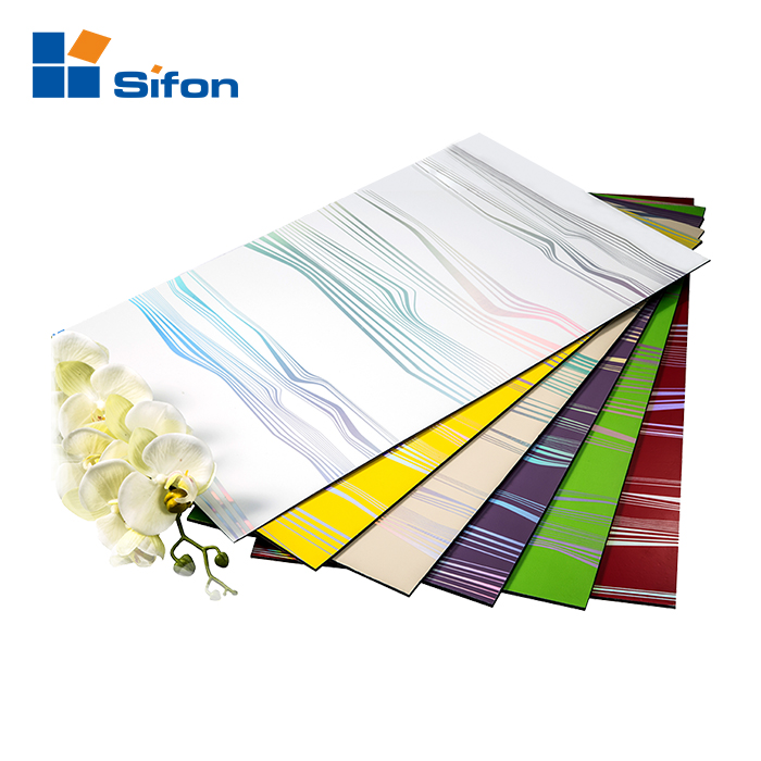 Nice design 4mm acm panel laser pattern aluminum composite plate