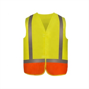 Gelb//Orange Reflektierende Weste-Nachtlauf Sicherheitskleidung Hohe Sichtbarkeit Reflektierende Sicherheitsweste Verstellbare Taille