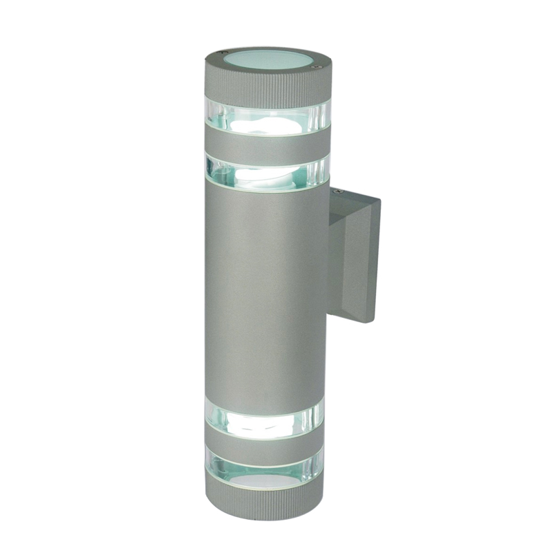 LED Wall Sconce Light Black Modern Waterproof Wall Lamps IP65 Outdoor Light Up and Down Illuminated Courtyard Spotlight