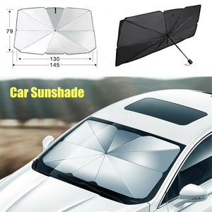 Parasole Argento Nero L Auto Finestra Anteriore Parasole Parabrezza Ombrello Blocco di Calore Protezione UV Copertura