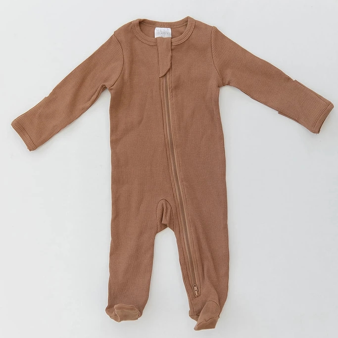 Детский комбинезон на молнии, горчичного цвета, из органического хлопка