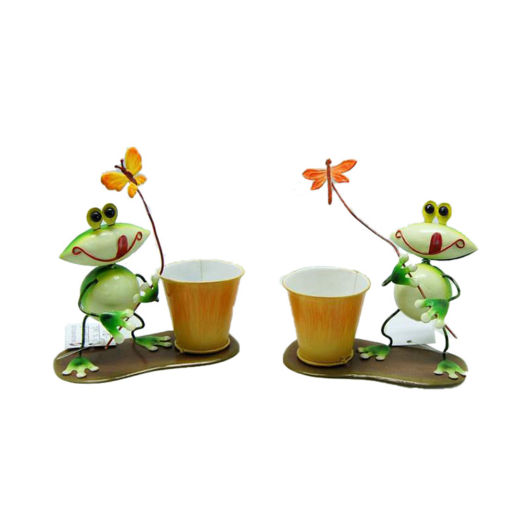 Factory Direct Sale Living Room Metal Different Size Garden Boy Girl Figurine Art Indoor Plant Pot