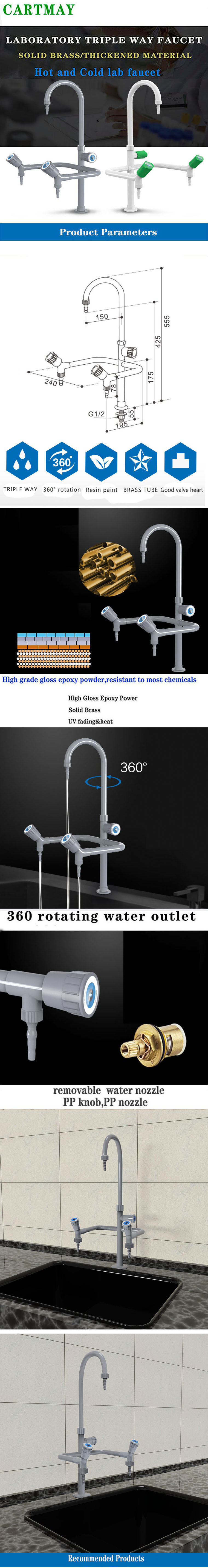 3 Way PP knob Laboratory Most Seller  Water Tap KA1-C3