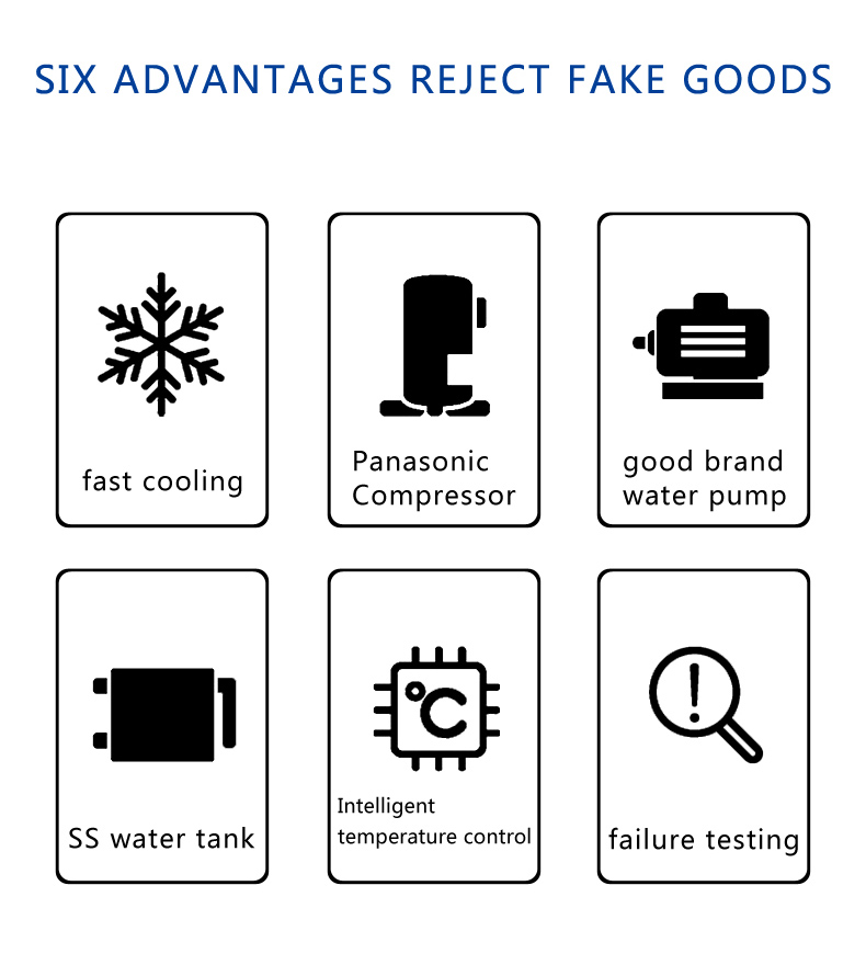 5HP portable small packaged air cooled water chillers