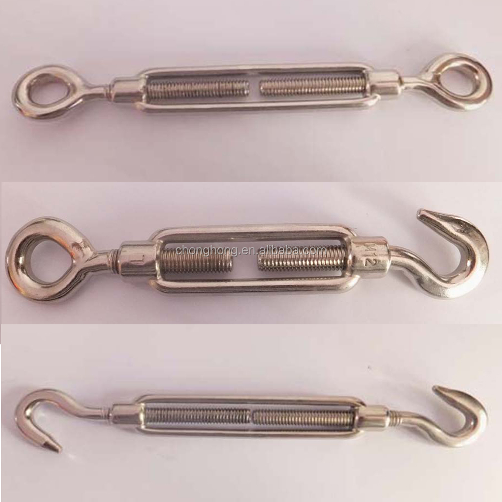 AISI304/AISI316 stainless steel open body turnbuckles, customized