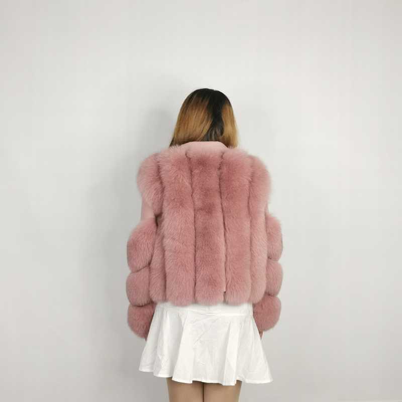 Real Fox Fur Coat Girl's Outware Real Fox  Fur Winter  Coat