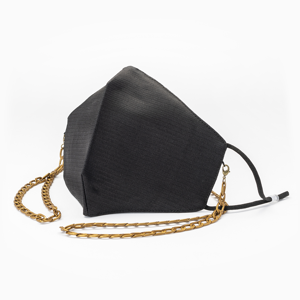 Элегантная черная многоразовая моющаяся шелковая маска для лица, Лидер продаж 2020, Осень-зима