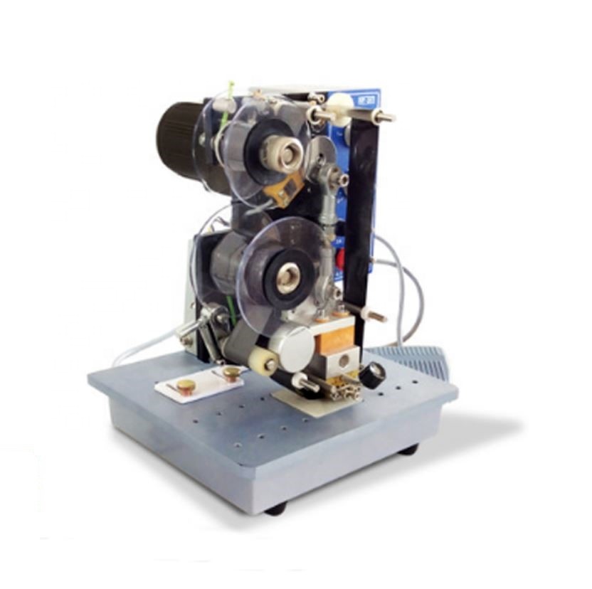 Электрическая ленточная маркировочная машина HP-241 Xiangbo может быть спроектирована с модулированием цвета этикеток.