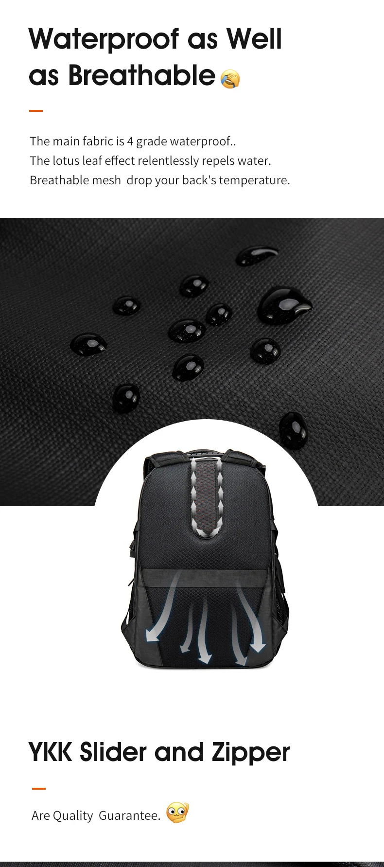 Arctic Hunter Leisure 2020 New Black Polyester Men Backpack Big Backpack Anti theft Backpack laptop bags for 15.6inch