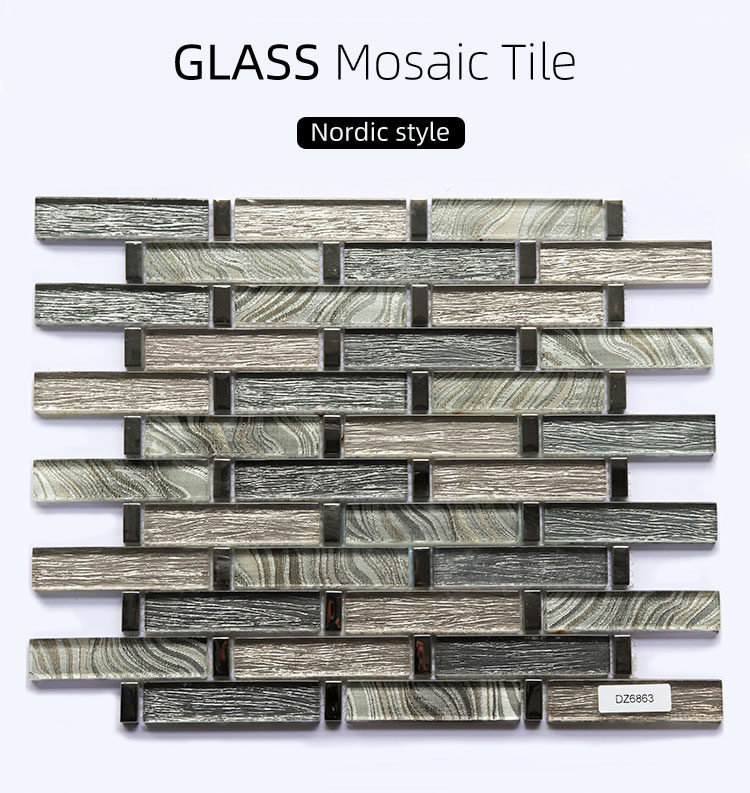 30x30cm China Kitchen Backsplash Mosaic Decorative Crystal Glass Mosaic Tile