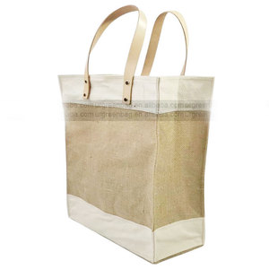 Wholesale canvas bags with leather handles Clearance