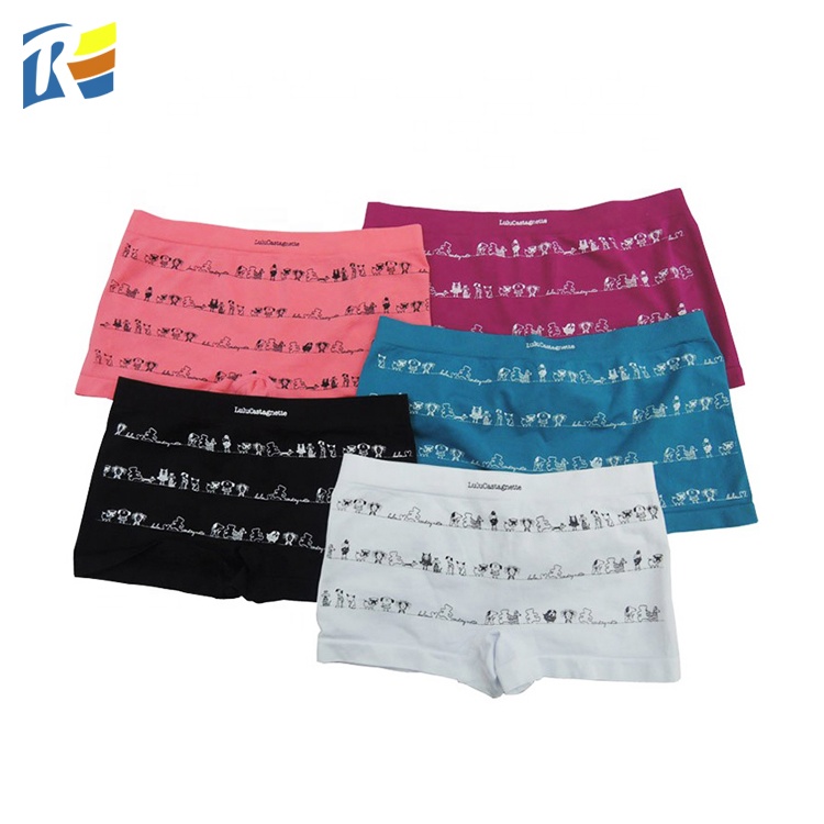 Производитель нижнего белья OEM под заказ, детское нижнее белье, Симпатичные трусы-боксеры для девочек с принтом