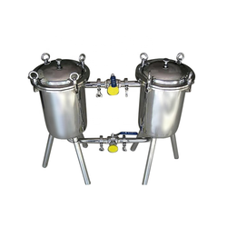 high quality double-barrel filter/ duplex filter or syrup milk juice