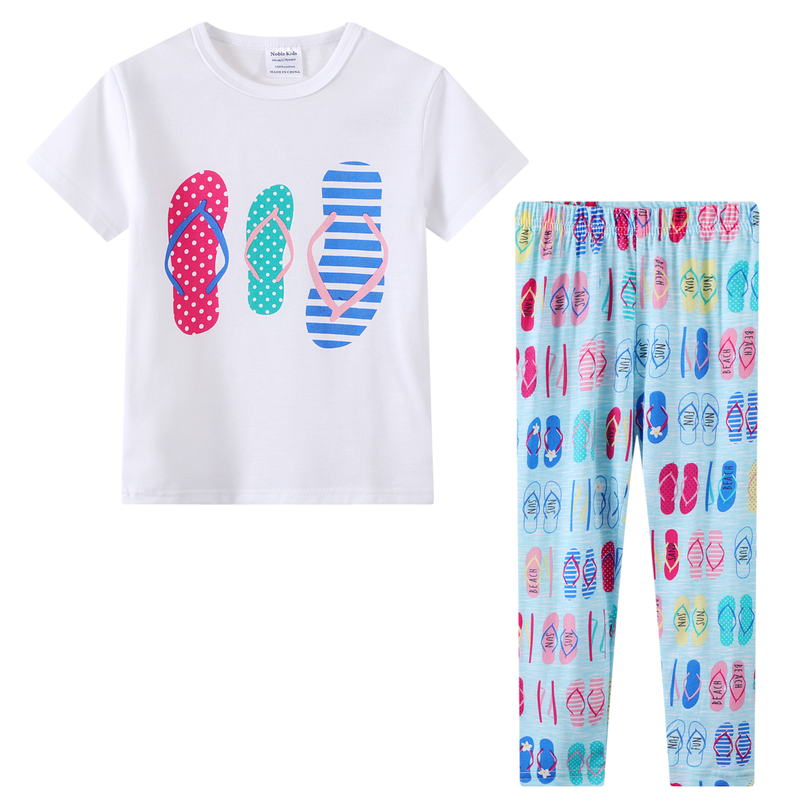 Оптовая продажа новейший дизайн платье от оригинального дизайнера на больших детских пижам по низкой цене Хлопковые Штаны для больших девочек, одежда для сна