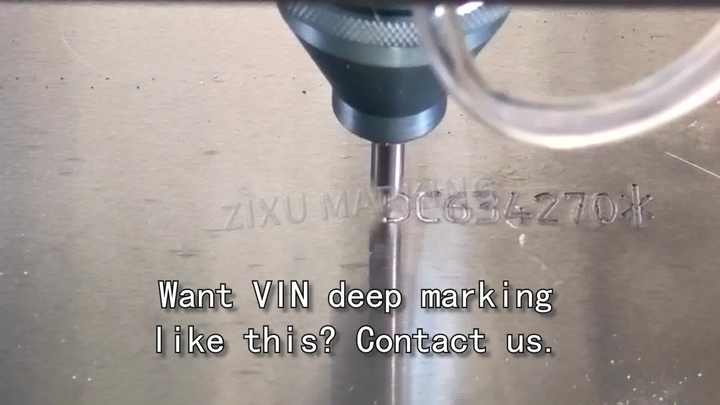ZX Name Plate Chassis Number Portable VIN Code Marking Machine