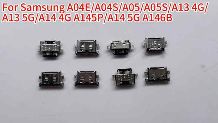 Pin konektor pengisian daya ponsel, untuk Samsung A04E A04S A05 A05S A13 4G  A13 5G A14 A145P A146B A20E A23 A24 A34 A42 A54 A53 5G