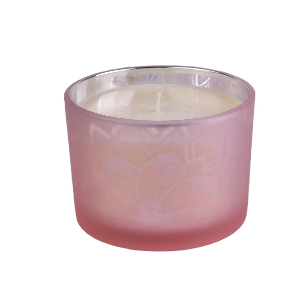 shiyacraft Mosaic Glass Votive Candle Holders Pink Set of 4 3 Decorative Candle Holders with Tray