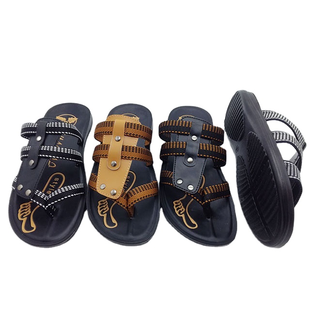 2020 новейший дизайн ПУ-кожа; Материал подошвы: Тапочки летняя обувь для мужчин; Мужские вьетнамки
