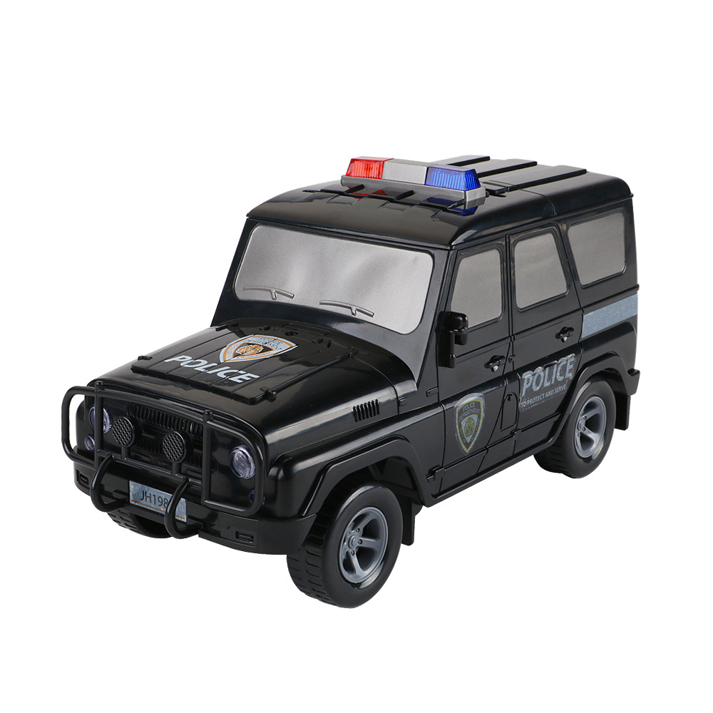 Оптовая продажа, креативный внедорожник, большая емкость, Детская копилка, полицейский автомобиль в форме электрической автоматической копилки