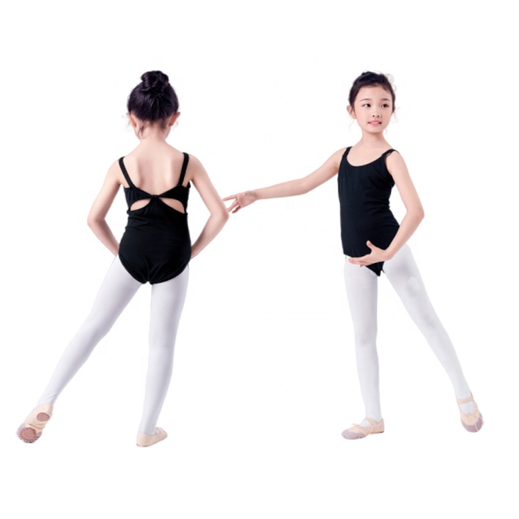 Детские модные черные красивые балетные танцевальные костюмы для девочек, Детские Балетные танцевальные костюмы, гимнастические трико, танцевальная одежда