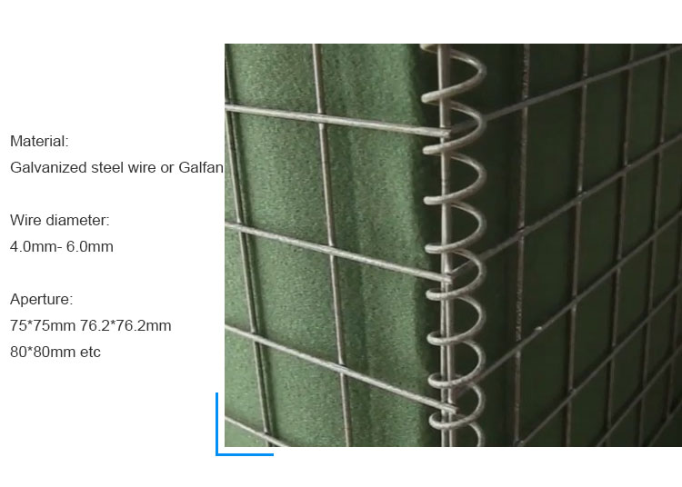 ultime notizie sull'azienda Scatola del gabbione saldata bastione militare di Hesco delle barriere di Hesco da vendere  2