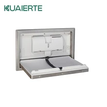 recessed stainless steel baby changing station