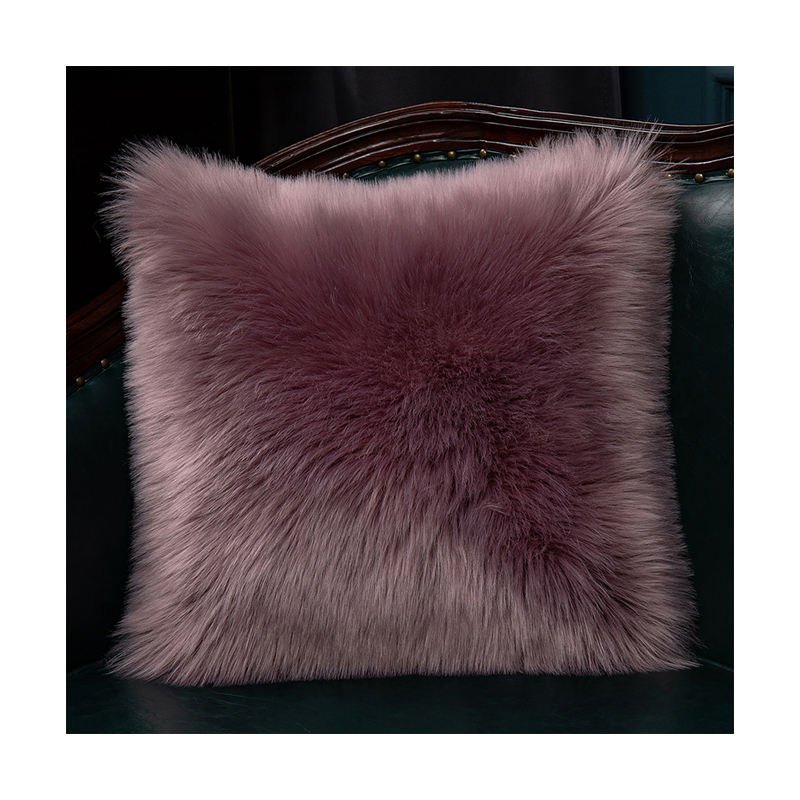 mongolian fur throw pillows
