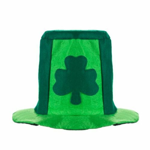 Saint Patricks St Shamrock Green Bowler Hat Fancy Dress Ireland Irish Clover