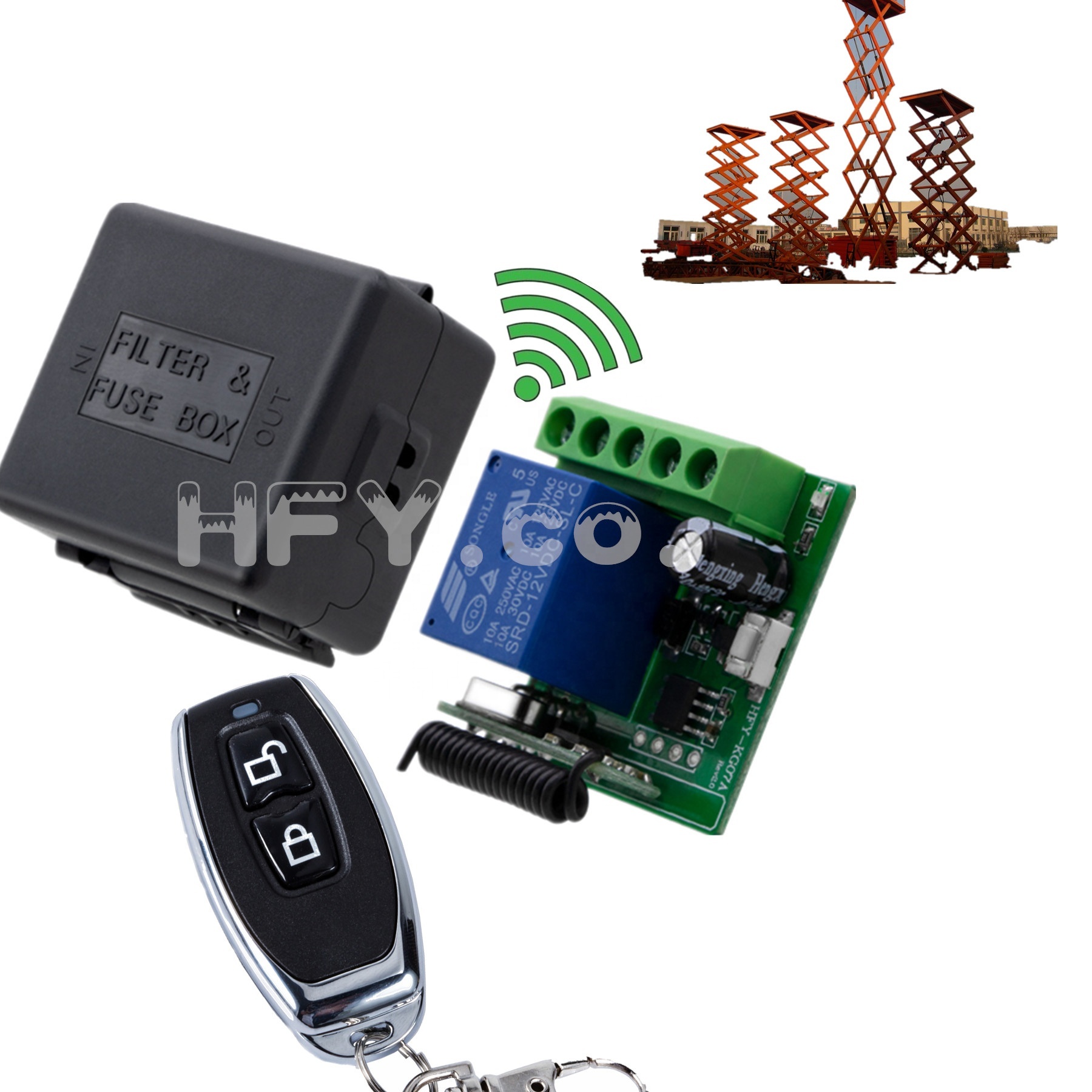 1 Channel 12V Wireless Learning Code Remote Control Relay Switch Transmitter and Receiver