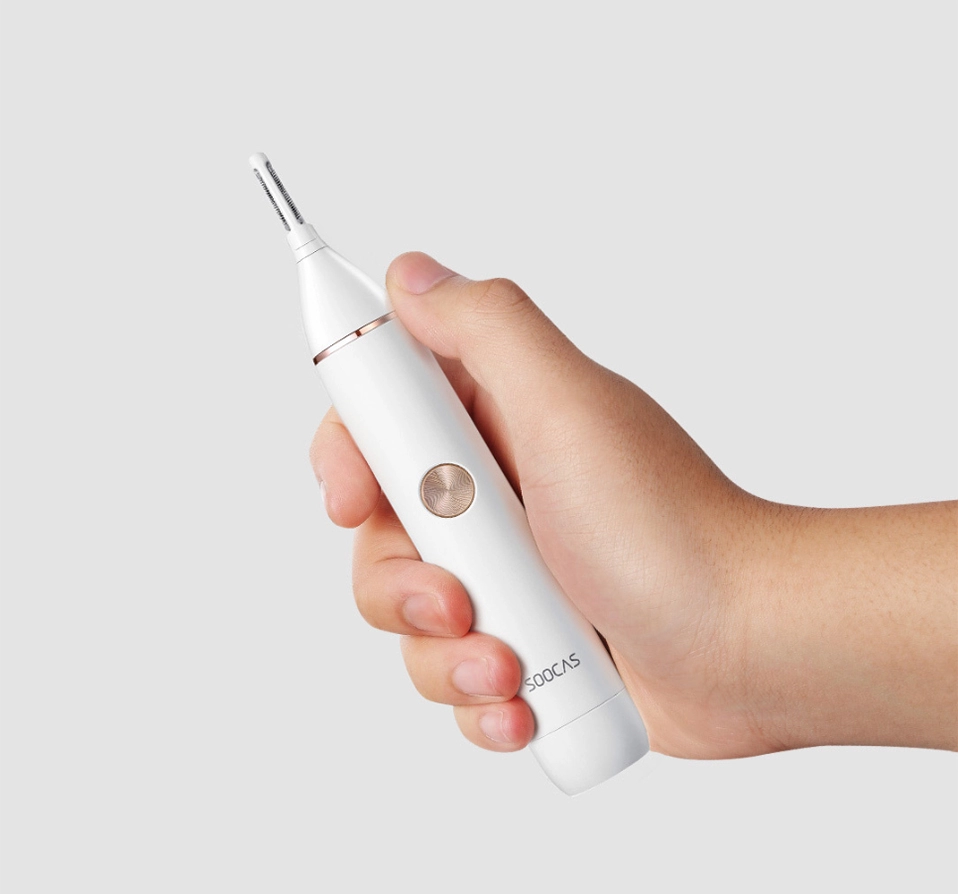 IPX-5 Водонепроницаемый Многофункциональный Безопасный и энергосберегающий белый триммер Xiaomi Soocas для волос в носу