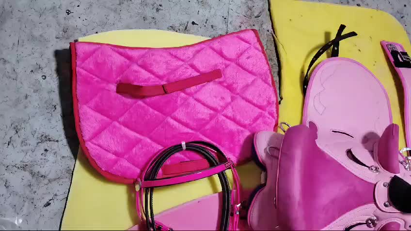 Selle Anglaise Stock Australien Rose 17 Pouces – I.A. Exports – + Sangle