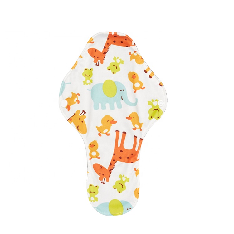 Бесплатная Женская менструальная многоразовая Бамбуковая ткань гигиенические прокладки для салфеток моющиеся