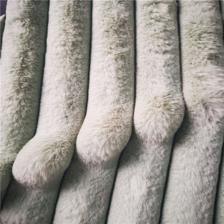 100% полиэстер ПВ плюшевая полоса из кроличьего меха искусственный мех норки дешевая жаккардовая ткань