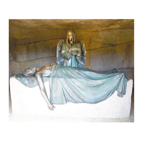 青铜宗教装饰耶稣被埋葬在坟墓里