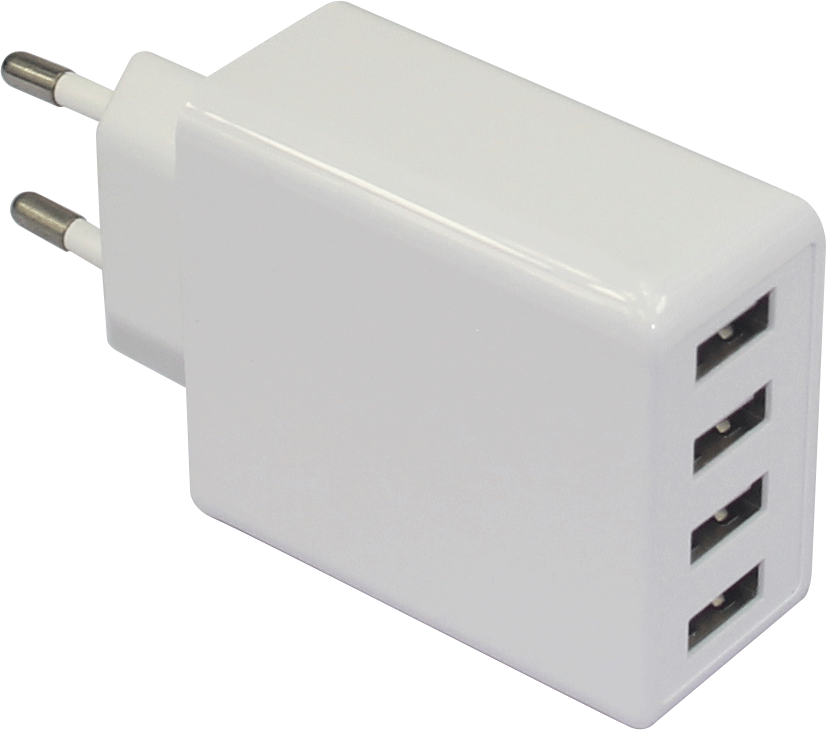 Хорошее качество, 4 порта 5В 6A настенное крепление USB зарядное устройство для европейского рынка